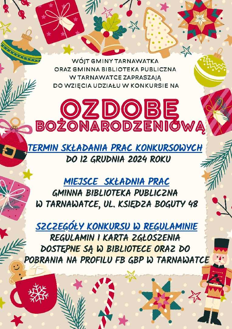 Konkurs na Ozdobę Bożonarodzeniową