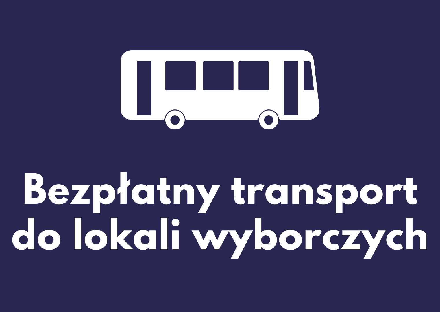 INFORMACJA O BEZPŁATNYM DOWOZIE WYBORCÓW DO LOKALI WYBORCZYCH                 W DNIU 1 CZERWCA 2025 ROKU W GMINIE TARNAWATKA